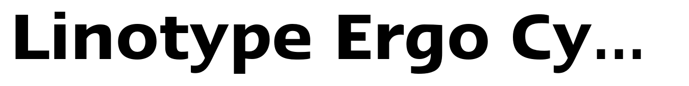 Linotype Ergo Cyrillic Demi Bold
